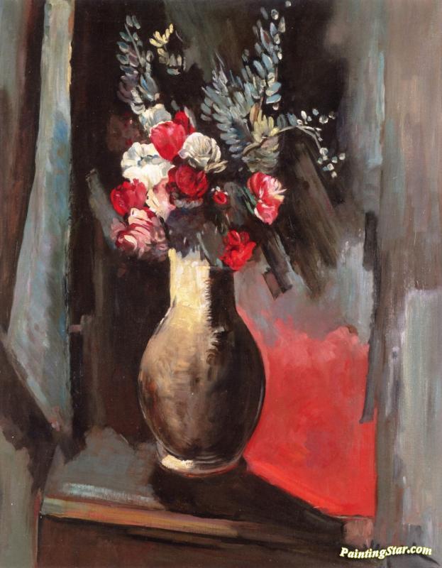 Vase Of Flowers Artwork by Maurice De Vlaminck