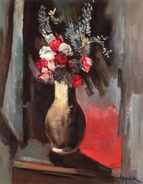 Vase Of Flowers Artwork by Maurice De Vlaminck