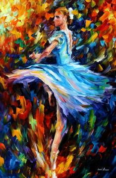 The spining dancer Artwork by Leonid Afremov