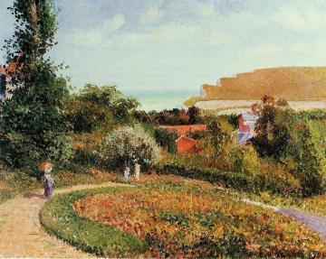 The Garden of the Hotel Berneval Artwork by Camille Pissarro