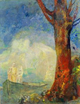The Barque Artwork by Odilon Redon