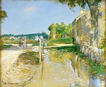 A Country Road Artwork by Frederick Childe Hassam
