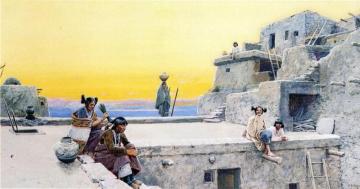 Moki Courtship Artwork by Henry F. Farny