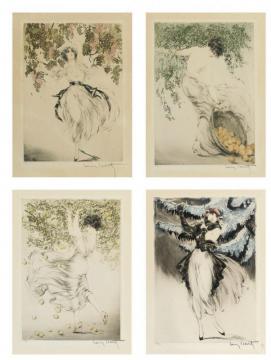 The Seasons Artwork by Louis Icart