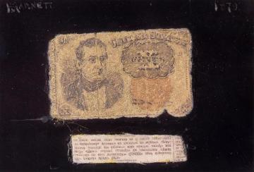 Still Life: Ten-cent Bill Artwork by William Michael Harnett