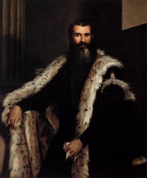 Portrait Of A Gentleman In A Fur Artwork by Paolo Veronese