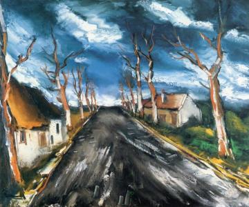 The Road To The Village Artwork by Maurice De Vlaminck