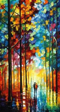 Date in the park Artwork by Leonid Afremov