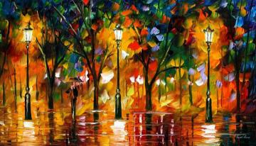 Expectation of love Artwork by Leonid Afremov