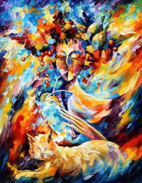 Glowing music Artwork by Leonid Afremov