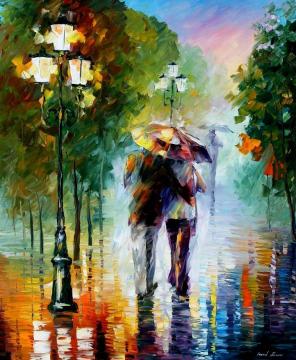 Gone with the rain Artwork by Leonid Afremov