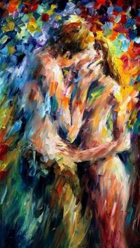 Last kiss Artwork by Leonid Afremov