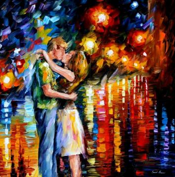 Last kiss Artwork by Leonid Afremov