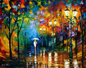 Late stroll Artwork by Leonid Afremov