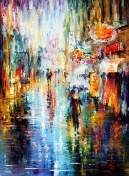 Long rain Artwork by Leonid Afremov