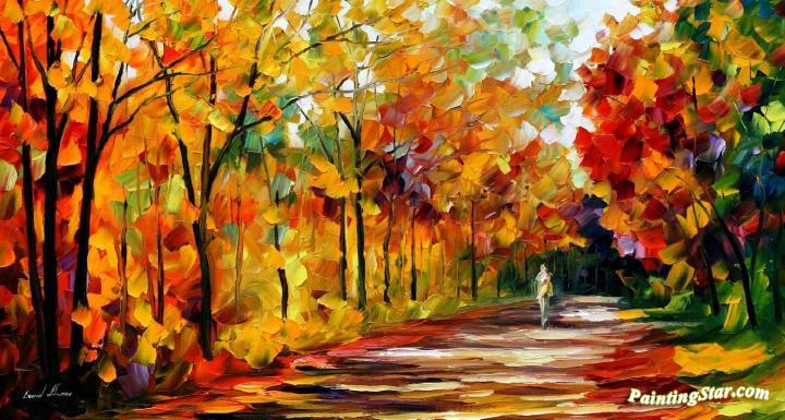 Fall noon Artwork by Leonid Afremov