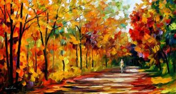 Fall noon Artwork by Leonid Afremov