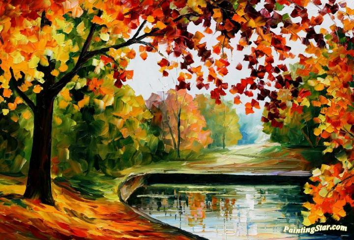 Far hills Artwork by Leonid Afremov