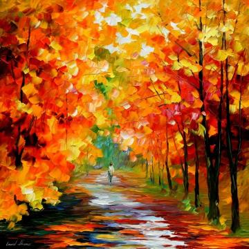 Gold expanse Artwork by Leonid Afremov