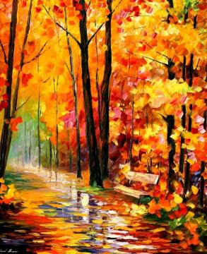 Gold expanse Artwork by Leonid Afremov