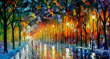 Ice Reflections Artwork by Leonid Afremov