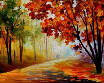 Inside the morning fog Artwork by Leonid Afremov
