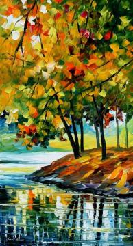 Late fall Artwork by Leonid Afremov