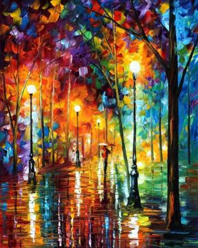 Late stroll Artwork by Leonid Afremov