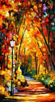 Light of the forest Artwork by Leonid Afremov