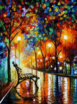 Loneliness of autumn Artwork by Leonid Afremov