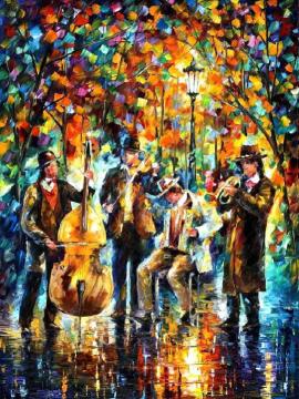 Glowing music Artwork by Leonid Afremov