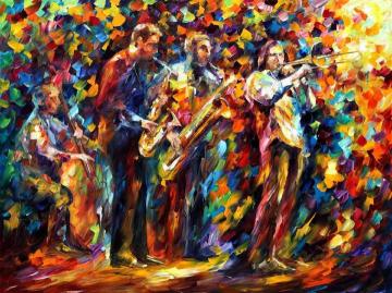 Jazz Band Artwork by Leonid Afremov