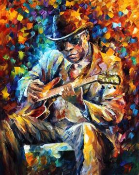John lee hooker Artwork by Leonid Afremov