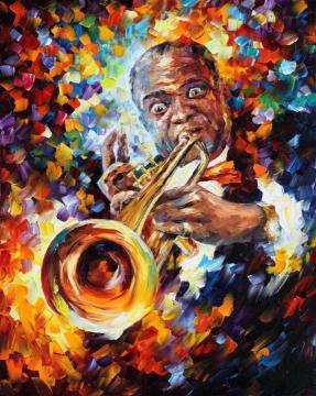 Louis armstrong Artwork by Leonid Afremov