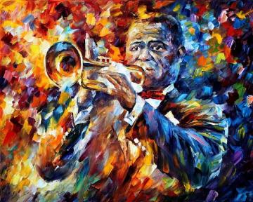 Louis Armstrong Artwork by Leonid Afremov
