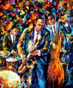 The lovely trio Artwork by Leonid Afremov