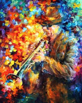 Trumpet soul Artwork by Leonid Afremov