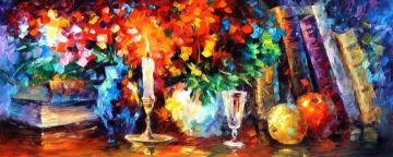 Candle of inspiration Artwork by Leonid Afremov