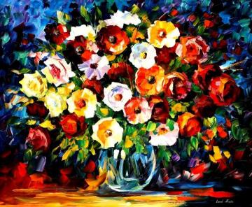 Flowers Of Love Artwork by Leonid Afremov
