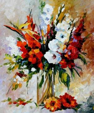 Gladiolus Artwork by Leonid Afremov