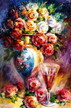 Roses Artwork by Leonid Afremov
