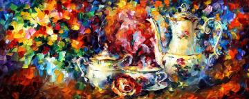 Tea Party Artwork by Leonid Afremov
