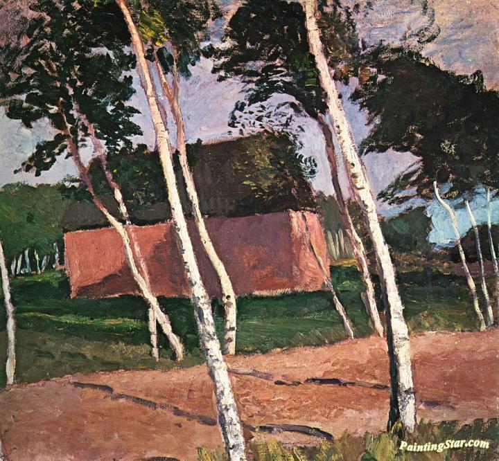 Worpsweder Landscape Artwork by Paula Modersohn-Becker