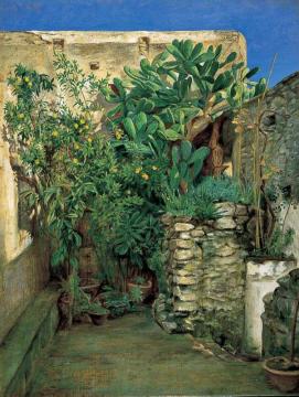 Corner Of An Eastern Courtyard Artwork by Henry Wallis