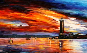 Lighthouse Artwork by Leonid Afremov