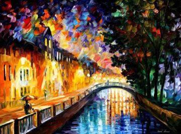 Evening rain Artwork by Leonid Afremov