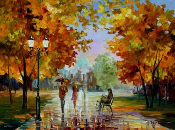 October park Artwork by Leonid Afremov