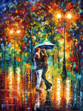 Rainy dance Artwork by Leonid Afremov