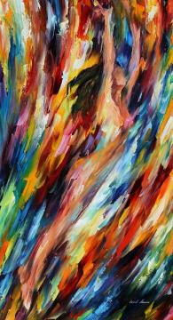 Riding with the wave Artwork by Leonid Afremov