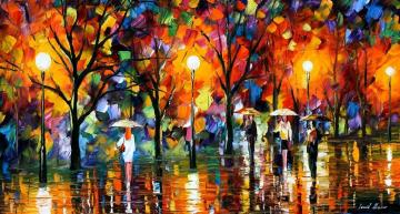 The song of rain Artwork by Leonid Afremov